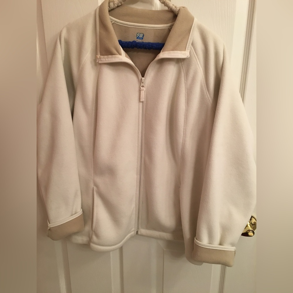 Women’s Spring/Fall Jacket Beige With Tan Collar … - image 1